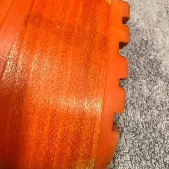 Rare! Neon orange Jeffrey Campbell Czech chunky heeled combat boots - Picture 10 of 11